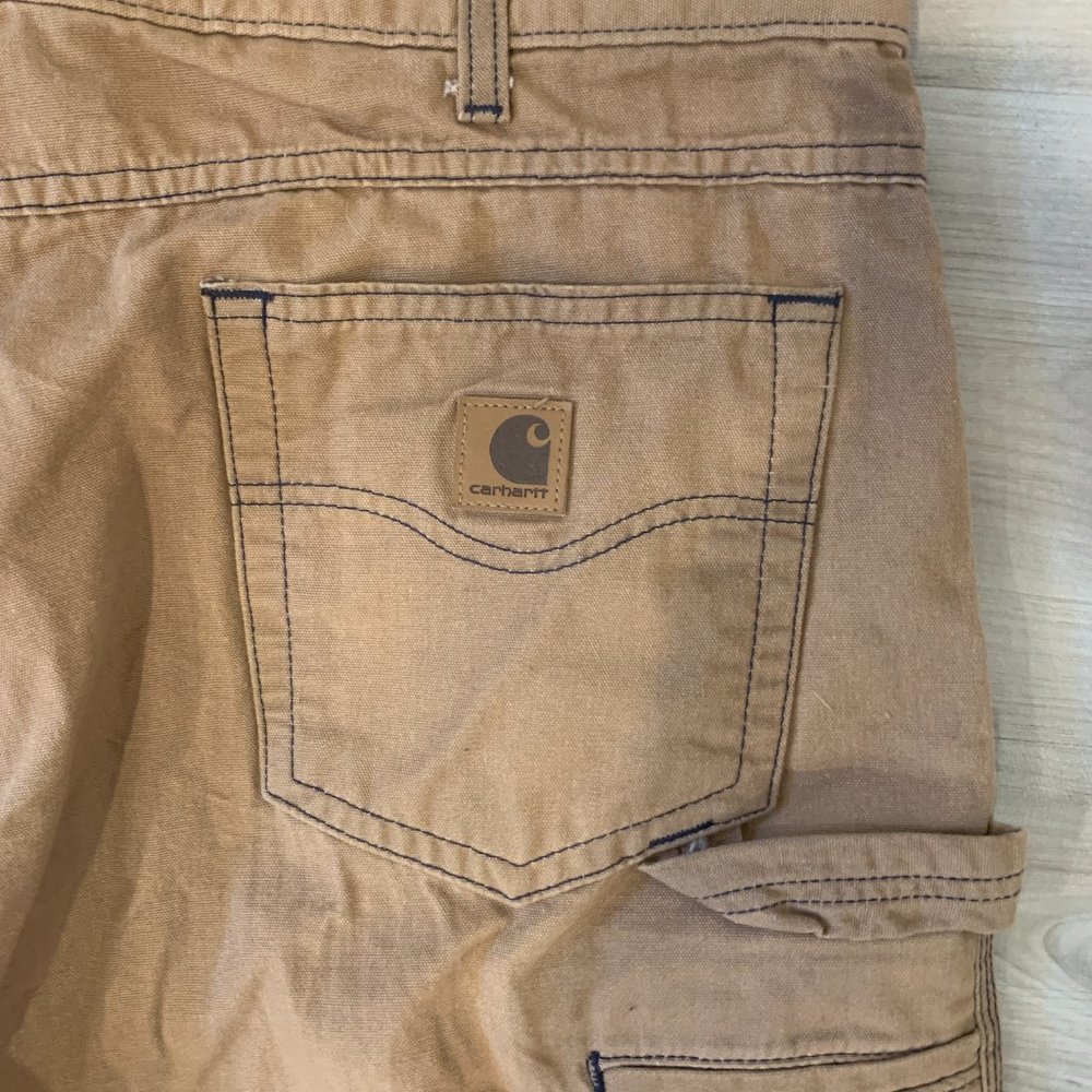 CARHARTT men’s original tan carpenter pants tags missing - Picture 5 of 8